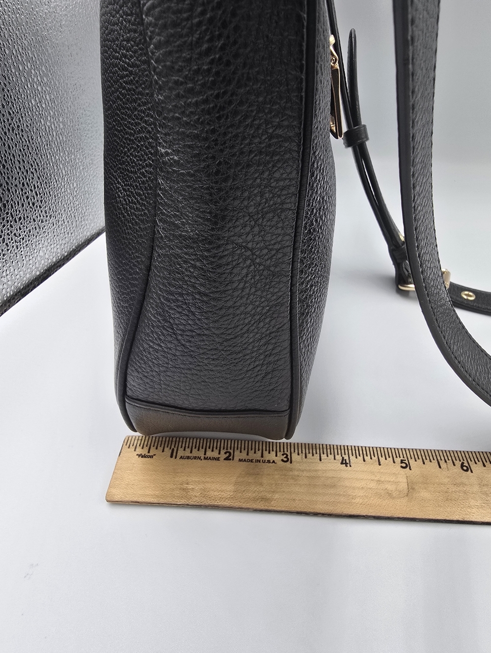 COACH C1648 Ellie File Bag Black Pebbled Leather Crossbody Shoulder Bag Purse ** - Picture 6 of 16